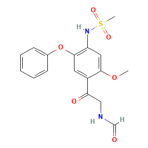 N-(2-(2-Methoxy-4-(methylsulfonamido)-5-phenoxyphenyl)-2-oxoethyl)formamide