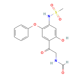 MethanesulfonaMide, N-[4-[2-(forMylaMino)acetyl]-5-hydroxy-2-phenoxyphenyl]-