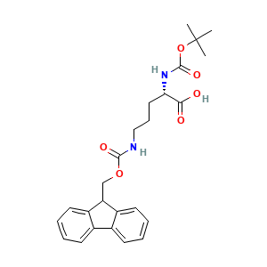 (2S)-2-(((tert-butoxy)carbonyl)amino)-5-((((9H-fluoren-9-yl)methoxy)carbonyl)amino)pentanoic acid