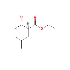 Pentanoic acid, 2-acetyl-4-methyl-, ethyl ester