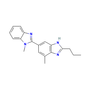 4-Methyl-6-(1-methyl-1H-benzimidazol-2-yl)-2-propyl-1H-benzimidazole