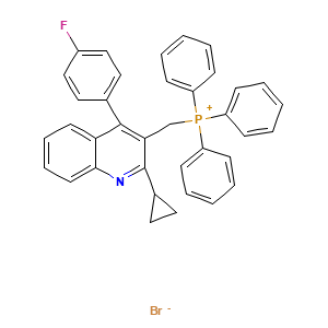 ((2-Cyclopropyl-4-(4-fluorophenyl)quinolin-3-yl)methyl)(triphenyl)phosphanium bromide