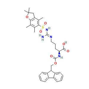 N5-[[[(2,3-Dihydro-2,2,4,6,7-pentamethyl-5-benzofuranyl)sulfonyl]amino]iminomethyl]-N2-[(9H-fluoren-9-ylmethoxy)carbonyl]-L-ornithine