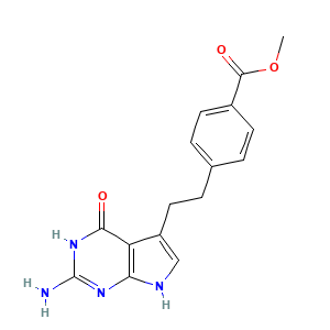Methyl 4-[2-(2-amino-4,7-dihydro-4-oxo-3H-pyrrolo[2,3-d]pyrimidin-5-yl)ethyl]benzoate