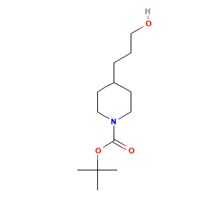 tert-Butyl 4-(3-hydroxypropyl)tetrahydro-1(2h)-pyridinecarboxylate