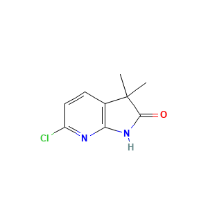 6-chloro-3,3-dimethyl-1H-pyrrolo[2,3-b]pyridin-2(3H)-one