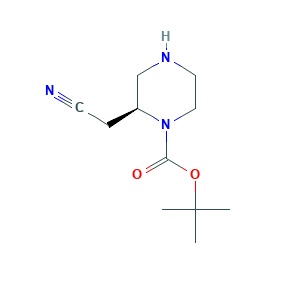 tert-butyl (2S)-2-(cyanomethyl)piperazine-1-carboxylate