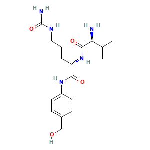 (2S)-5-((aminocarbonyl)amino)-2-(((2S)-2-amino-3-methylbutanoyl)amino)-N-(4-(hydroxymethyl)phenyl)pentanamide