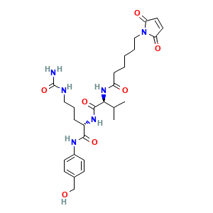 N-(6-(2,5-Dihydro-2,5-dioxo-1H-pyrrol-1-yl)-1-oxohexyl)-L-valyl-N5-(aminocarbonyl)-N-(4-(hydroxymethyl)phenyl)-L-ornithinamide
