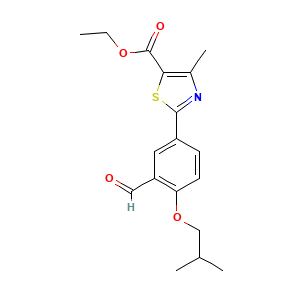 5-Thiazolecarboxylic acid, 2-[3-formyl-4-(2-methylpropoxy)phenyl]-4-methyl-, ethyl ester