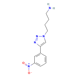 4-[4-(3-nitrophenyl)-1H-1,2,3-triazol-1-yl]butan-1-amine