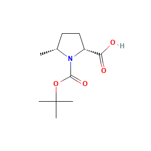 (2R,5R)-1-((tert-butoxy)carbonyl)-5-methylpyrrolidine-2-carboxylic acid