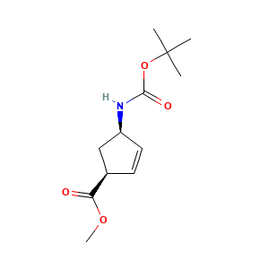 methyl (1S,4R)-4-(((tert-butoxy)carbonyl)amino)cyclopent-2-ene-1-carboxylate