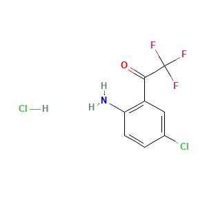 Ethanone, 1-(2-amino-5-chlorophenyl)-2,2,2-trifluoro-, hydrochloride (1:1)