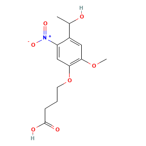 4-[4-(1-Hydroxyethyl)-2-methoxy-5-nitrophenoxy]butyric acid