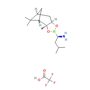 4,6-Methano-1,3,2-benzodioxaborole-2-methanamine, hexahydro-3a,8,8-trimethyl-alpha-(2-methylpropyl)-, (alphaR,3aS,4S,6S,7aR)-, 2,2,2-trifluoroacetate (1:1)