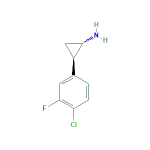 (1S,2R)-2-(4-Chloro-3-fluorophenyl)cyclopropan-1-amine