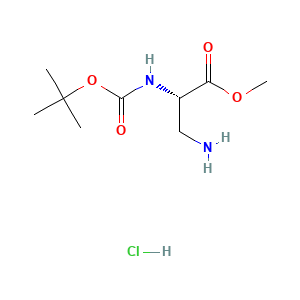 (S)-Methyl 3-amino-2-((tert-butoxycarbonyl)amino)propanoate hydrochloride