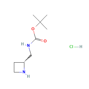 tert-Butyl N-[(2R)-azetidin-2-ylmethyl]carbamate hydrochloride