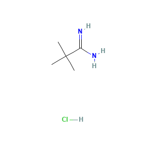 Propanimidamide, 2,2-dimethyl-, hydrochloride (1:1)