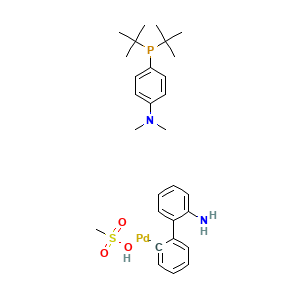 4-(di-tert-butylphosphanyl)-N,N-dimethylaniline; (2-(2-aminophenyl)phenyl)palladio methanesulfonate