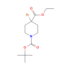 1-(tert-Butyl) 4-ethyl 4-bromopiperidine-1,4-dicarboxylate