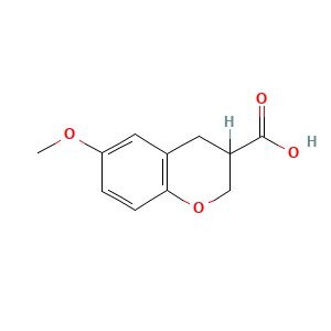 6-methoxy-3,4-dihydro-2H-1-benzopyran-3-carboxylic acid