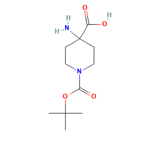 4-Amino-1-(tert-butoxycarbonyl)piperidine-4-carboxylic acid