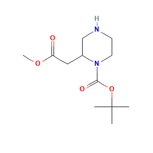 tert-Butyl 2-(2-methoxy-2-oxoethyl)piperazine-1-carboxylate