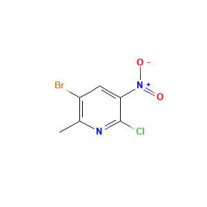 3-Bromo-6-chloro-2-methyl-5-nitropyridine