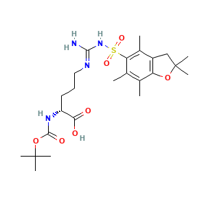 N5-[[[(2,3-Dihydro-2,2,4,6,7-pentamethyl-5-benzofuranyl)sulfonyl]amino]iminomethyl]-N2-[(1,1-dimethylethoxy)carbonyl]-D-ornithine
