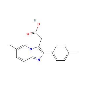 2-(6-Methyl-2-(4-methylphenyl)imidazo(1,2-a)pyridin-3-yl)acetic acid