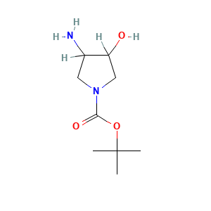 tert-Butyl 3-amino-4-hydroxypyrrolidine-1-carboxylate
