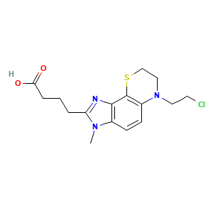 4-(6-(2-Chloroethyl)-3-methyl-3,6,7,8-tetrahydroimidazo(4',5':5,6)benzo(1,2-B)(1,4)thiazin-2-YL)butanoic acid