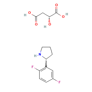 (R)-2-(2,5-difluorophenyl)pyrrolidine (R)-2-hydroxysuccinate
