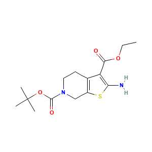 6-tert-butyl 3-ethyl 2-amino-4H,5H,6H,7H-thieno(2,3-c)pyridine-3,6-dicarboxylate