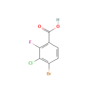 4-Bromo-3-chloro-2-fluorobenzoic acid