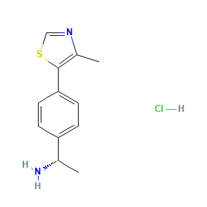 (S)-1-(4-(4-methylthiazol-5-yl)phenyl)ethanamine hydrochloride