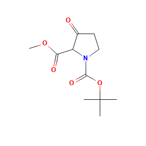 1-(1,1-Dimethylethyl) 2-methyl 3-oxo-1,2-pyrrolidinedicarboxylate