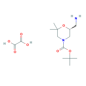(R)-tert-Butyl 6-(aminomethyl)-2,2-dimethylmorpholine-4-carboxylate oxalate