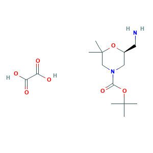 (S)-tert-Butyl 6-(aminomethyl)-2,2-dimethylmorpholine-4-carboxylate oxalate