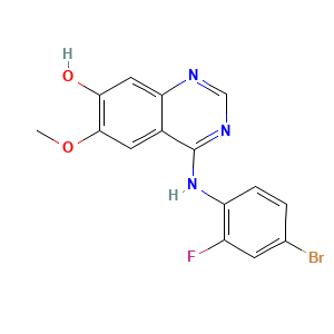 4-[(4-Bromo-2-fluorophenyl)amino]-6-methoxy-7-quinazolinol