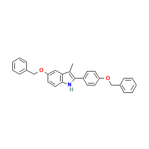 1H-Indole, 3-methyl-5-(phenylmethoxy)-2-[4-(phenylmethoxy)phenyl]-