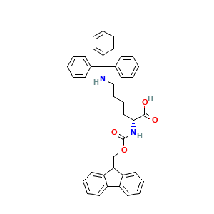 (R)-2-((((9H-Fluoren-9-yl)methoxy)carbonyl)amino)-6-((diphenyl(p-tolyl)methyl)amino)hexanoic acid