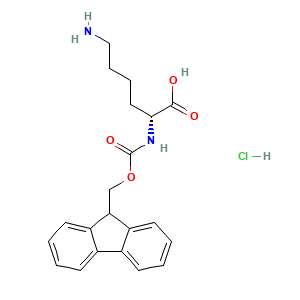 (R)-2-((((9H-Fluoren-9-yl)methoxy)carbonyl)amino)-6-aminohexanoic acid hydrochloride