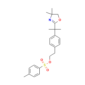 Benzeneethanol, 4-[1-(4,5-dihydro-4,4-dimethyl-2-oxazolyl)-1-methylethyl]-, 1-(4-methylbenzenesulfonate)