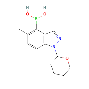 [5-Methyl-1-(oxan-2-yl)-1H-indazol-4-yl]boronic acid