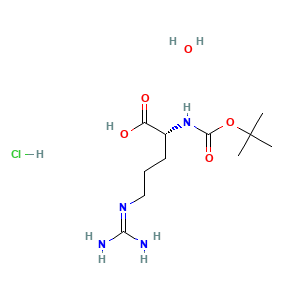D-Arginine, N2-[(1,1-dimethylethoxy)carbonyl]-, monohydrochloride, monohydrate