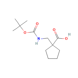 1-((((Tert-butoxy)carbonyl)amino)methyl)cyclopentane-1-carboxylic acid