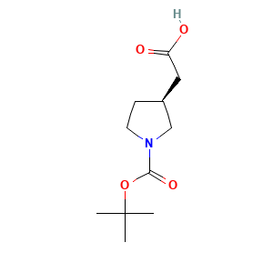 (S)-2-(1-(tert-butoxycarbonyl)pyrrolidin-3-yl)acetic acid